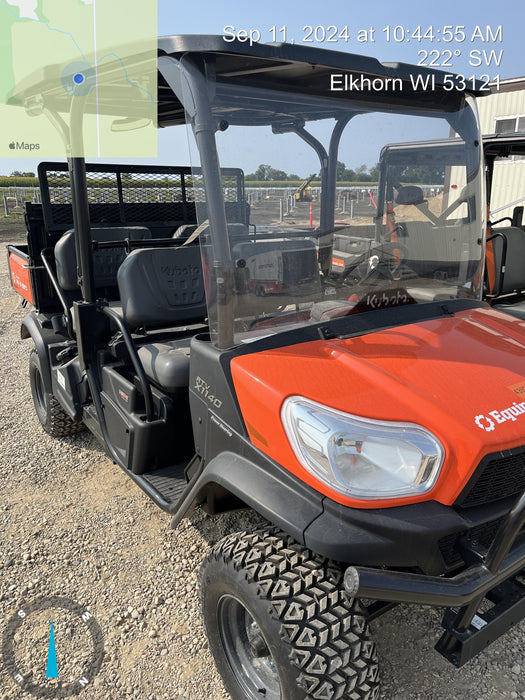 2021 Kubota RTV-X1140W-H Plastic Canopy, Windshield Acrylic Clear, LED Strobe Light, Wire Harness Kit, Back up Alarm