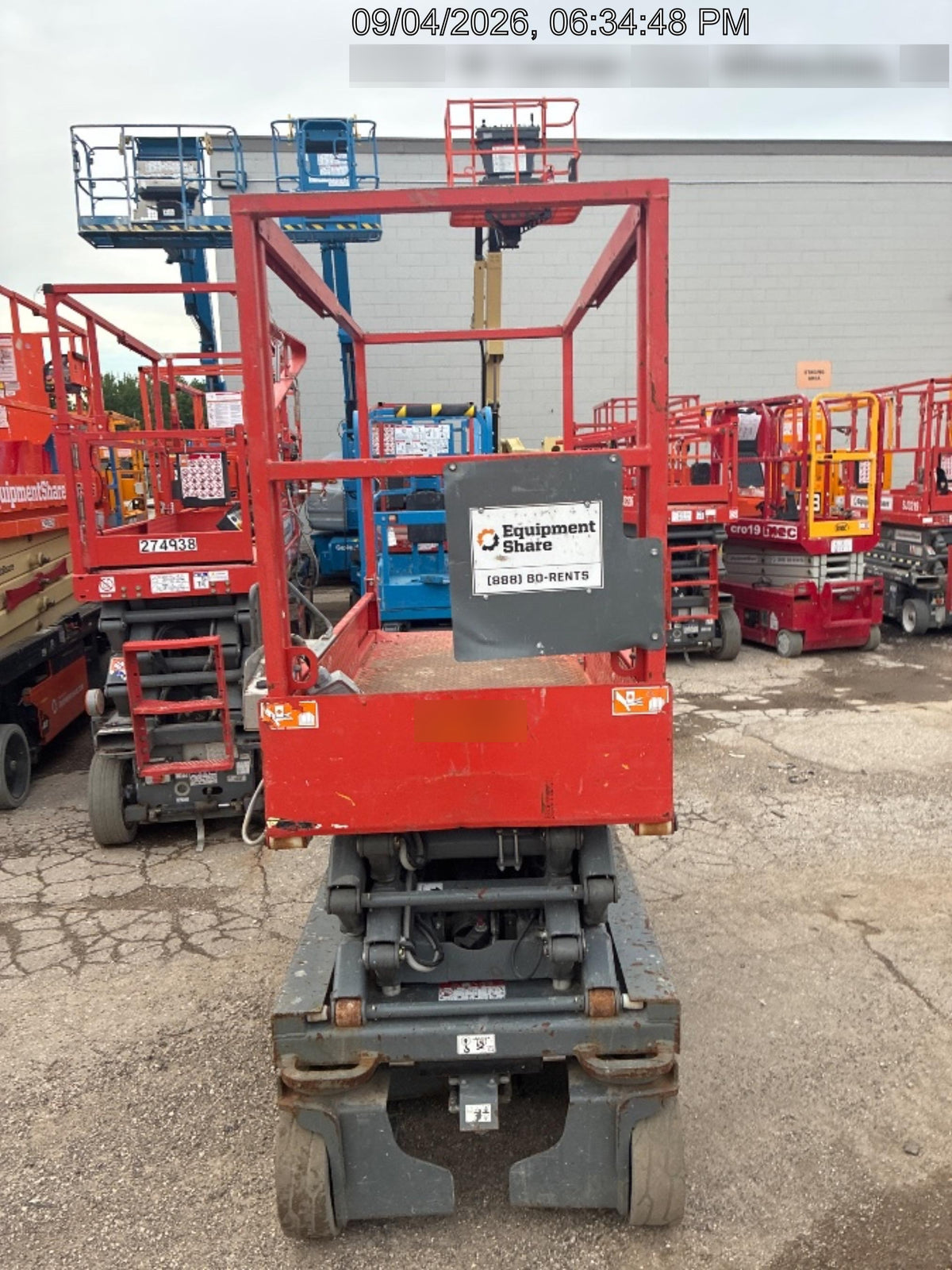 2017 Skyjack SJIII-3219 Standard Rental Specs