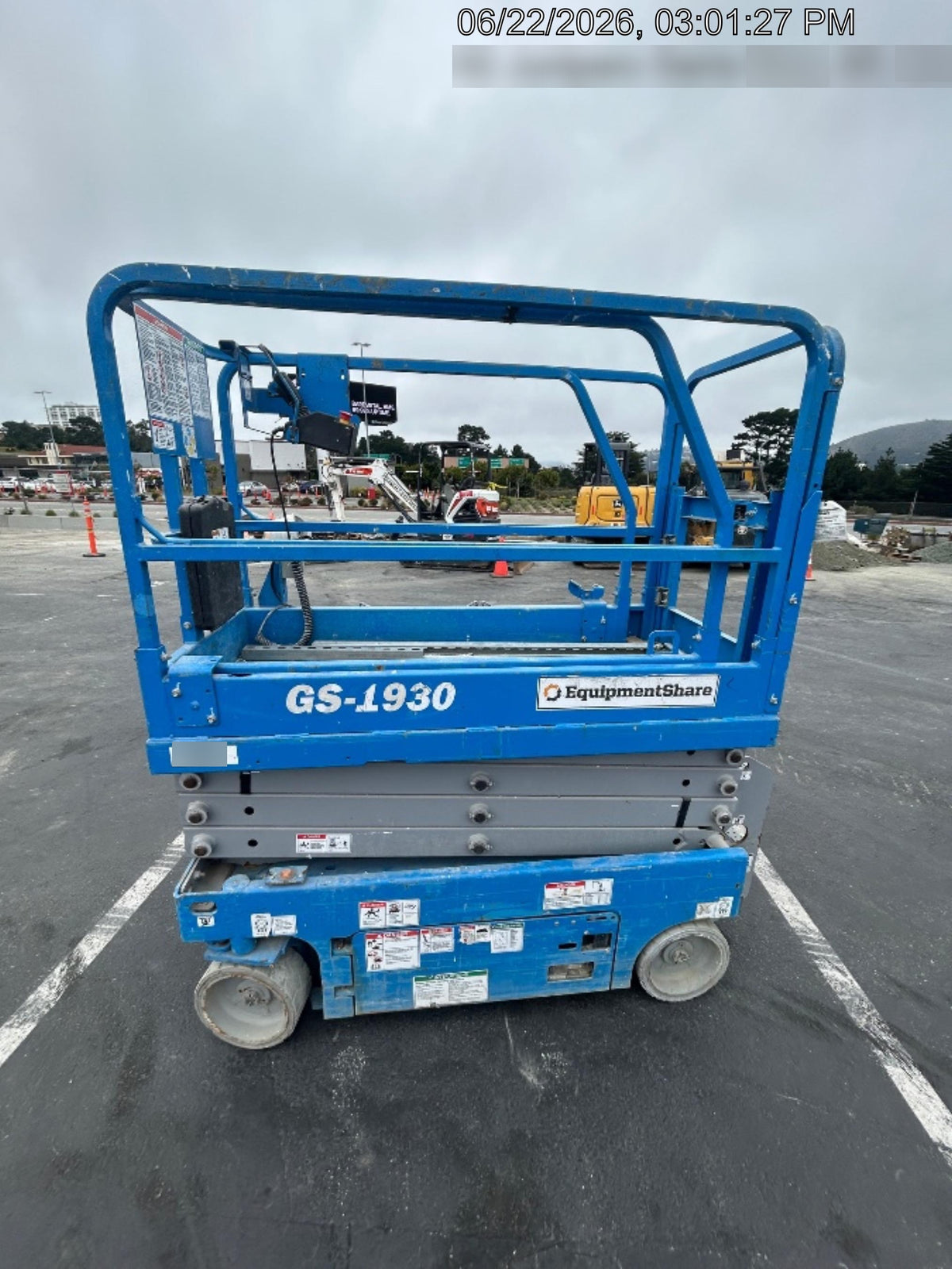 2019 Genie GS-1930 Half Height Swing Gate, 800W Inverter