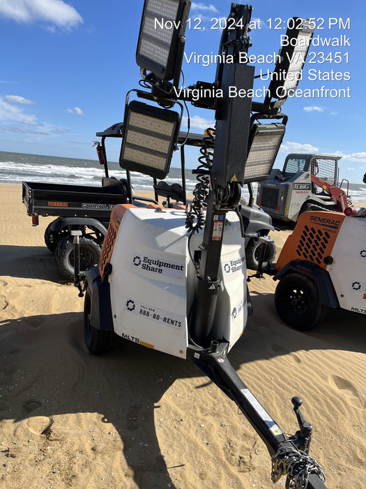 2023 Generac MLT2 Diesel, Flex Switch 120V Input, Powerzone Controller, (4) 320W LED Lights, 4kW Generator, 39.9 Gal Fuel Tank, 2" Ball, T3