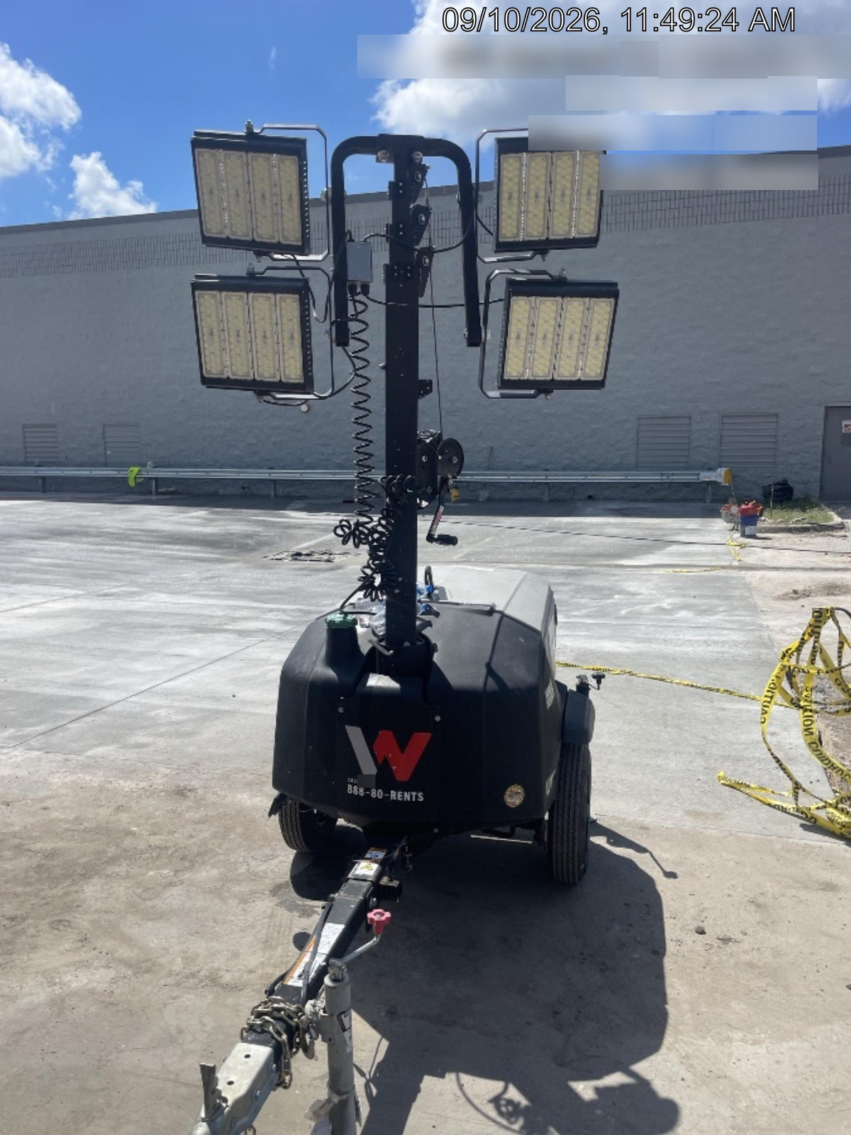 2024 Wacker Neuson LTT4 Diesel, Kohler KDW702, Deep Sea Controller, Auto Start, LED 320W, Bypass Outlet, T3