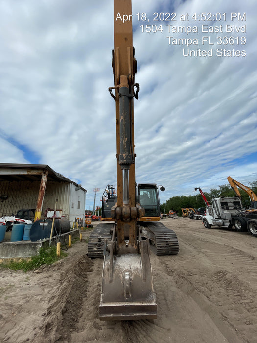 2015 Case CX350D CAB A/C, 13'-3" ARM, STEEL TRACKS, THUMB