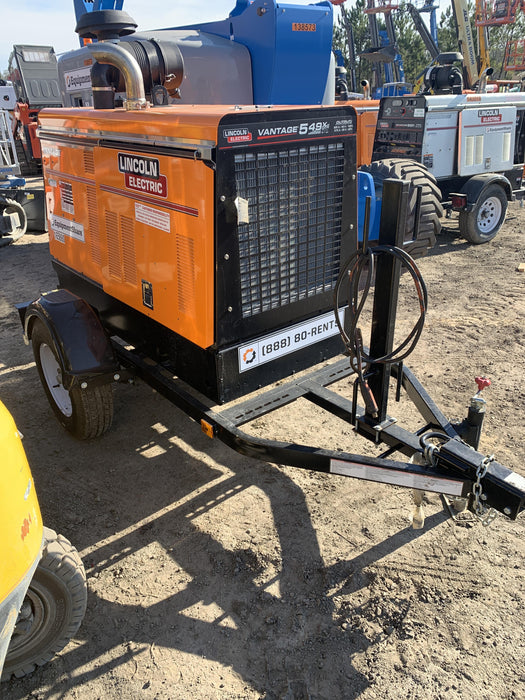2021 Lincoln Electric Vantage 549X Ready Pak 3, ORANGE (includes trailer, cable rack, fender light kit)