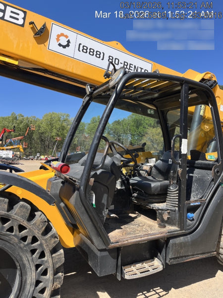 2019 JCB 512-56 Canopy, 109 HP, Solid Tires, STD Worklight, Beacon, Aux Hydraulics, Lifting Eye, Back up Alarm w/66" Carriage/60" Forks