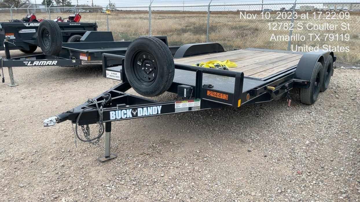 2023 BUCK DANDY 16' Light Duty Tilt Car Hauler