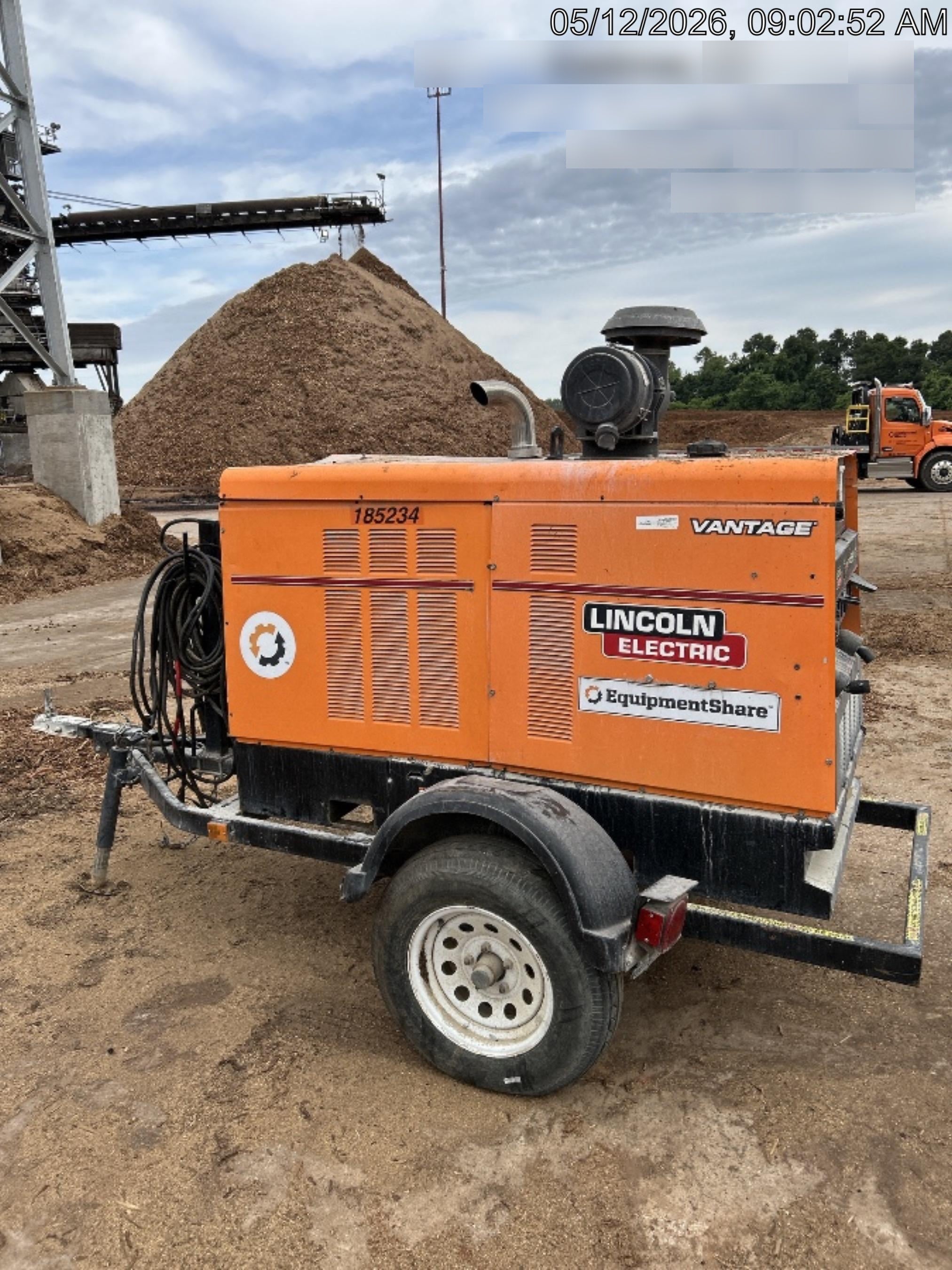 2021 Lincoln Electric Vantage 549X Ready Pak 3, ORANGE (includes trailer, cable rack, fender light kit)
