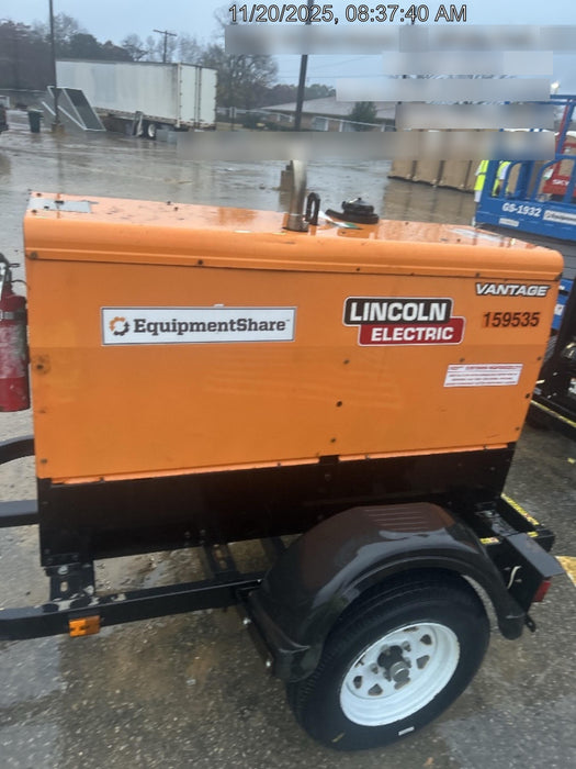 2021 Lincoln Electric Vantage 322 Vantage 322 Ready Pak 3 w/ Decals, ORANGE (includes trailer, cable rack, fender light kit) NO Telematics