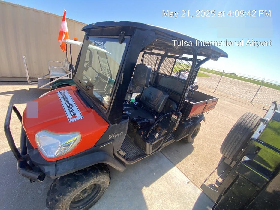 2019 Kubota RTV-X1140W-H 4wd Utility Cart, LED Strobe, Windshield Tempered Glass, Plastic Canopy, Wire Harness Kit, Backup Alarm
