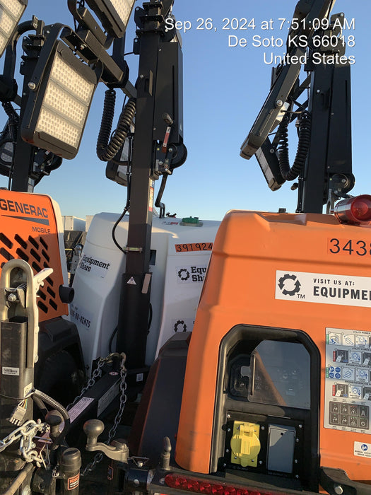 2024 Generac MLT2 Diesel, Flex Switch 120V Input, Powerzone Controller, 
(4) 320W LED Lights, 4kW Generator, 39.9 Gal Fuel Tank, 2" Ball, T3