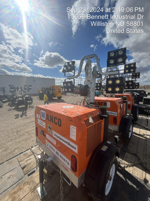 2024 Wanco WLTT-4MM4K Diesel, Deep Sea Controller, Shore Power Plug, Auto Start, (4) 350W LED Floodlights, 4kW Generator, 60 Gal Fuel Tank, 2" Ball, T3