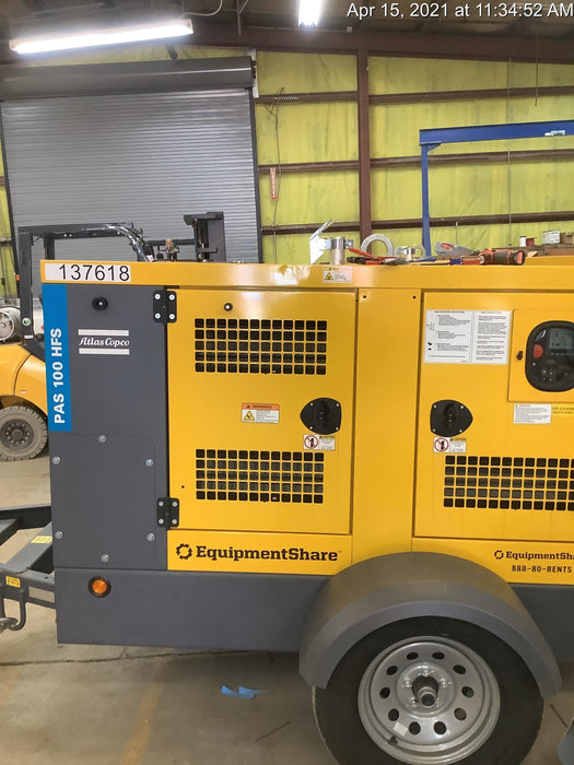 2021 ATLAS COPCO PAS 100 HF CS Enclosed