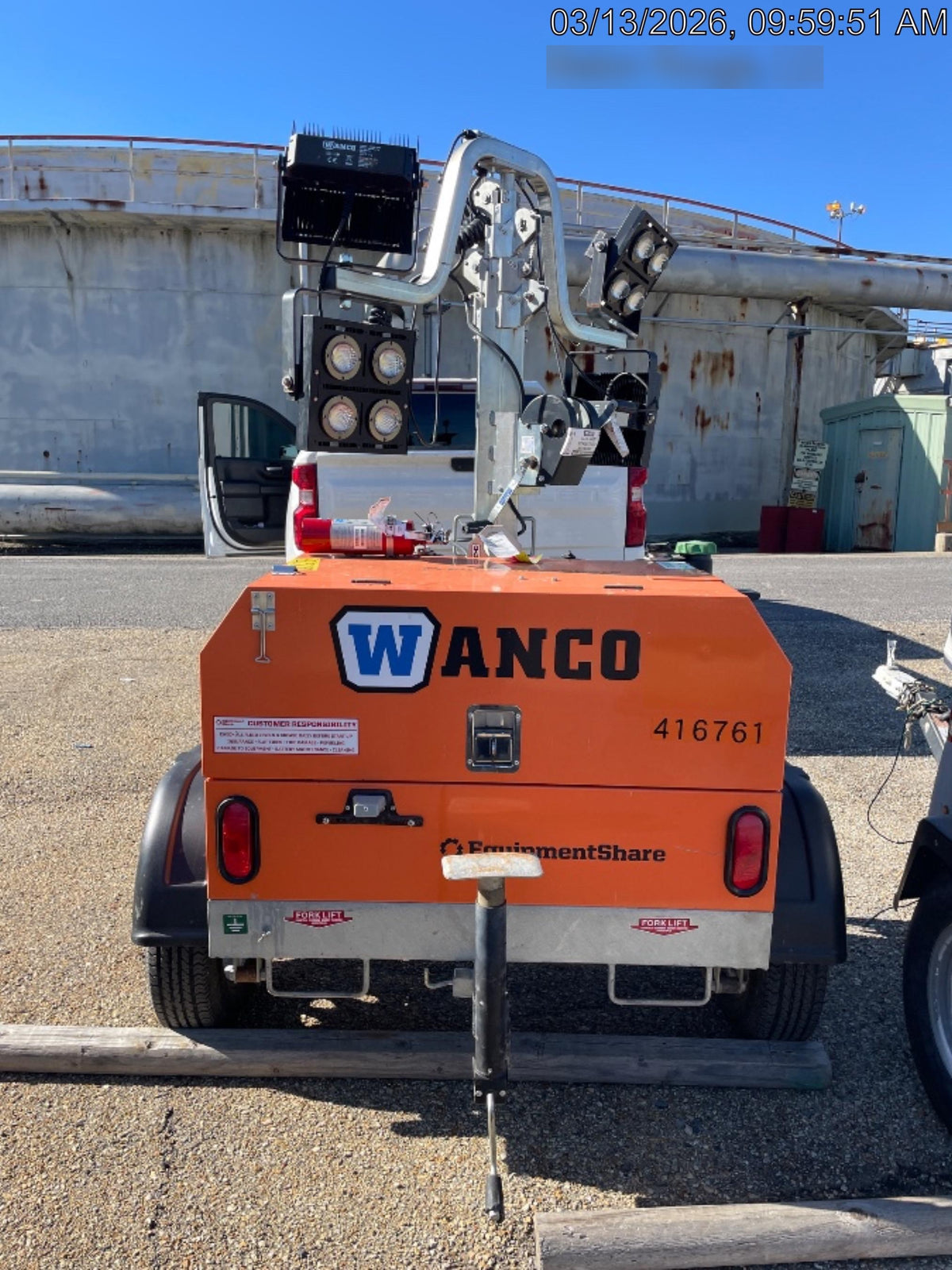 2024 Wanco WLTT-4MM4K Diesel, Deep Sea Controller, Shore Power Plug, Auto Start, (4) 350W LED Floodlights, 4kW Generator, 60 Gal Fuel Tank, 2" Ball, T3