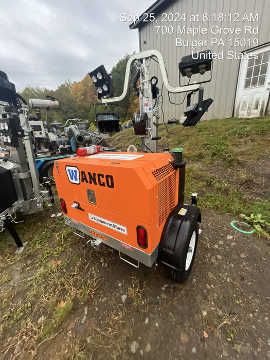 2024 Wanco WLTT-4MM4K Diesel, Deep Sea Controller, Shore Power Plug, Auto Start, (4) 350W LED Floodlights, 4kW Generator, 60 Gal Fuel Tank, 2" Ball, T3