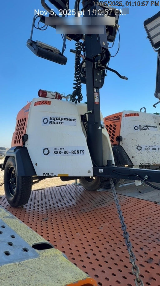 2023 Generac MLT2 Diesel, Flex Switch 120V Input, Powerzone Controller, 
(4) 320W LED Lights, 4kW Generator, 39.9 Gal Fuel Tank, 2" Ball, T3