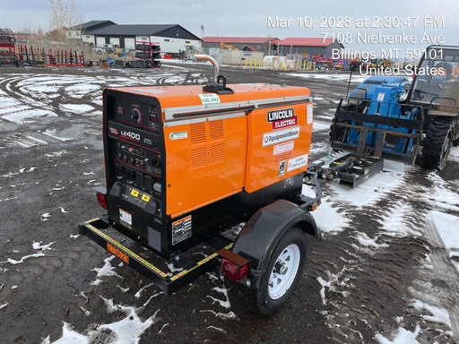 2022 Lincoln Electric LE400 Kubota V1505, Trlr, Cable Rack, Light Kit, ES Decals, T3