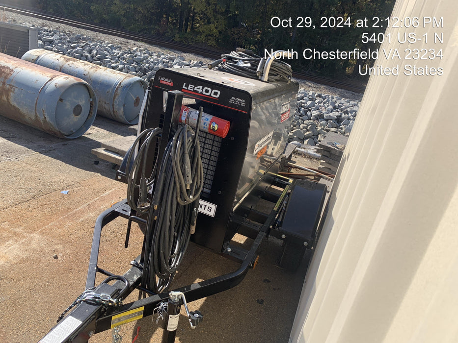 2024 Lincoln Electric LE400 Kubota V1505, Trlr, Cable Rack, Light Kit, ES Decals, T3