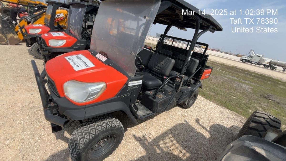 2020 Kubota RTV-X1140 4 Seat UTV, 4WD, Canopy, Standard Rental Spec