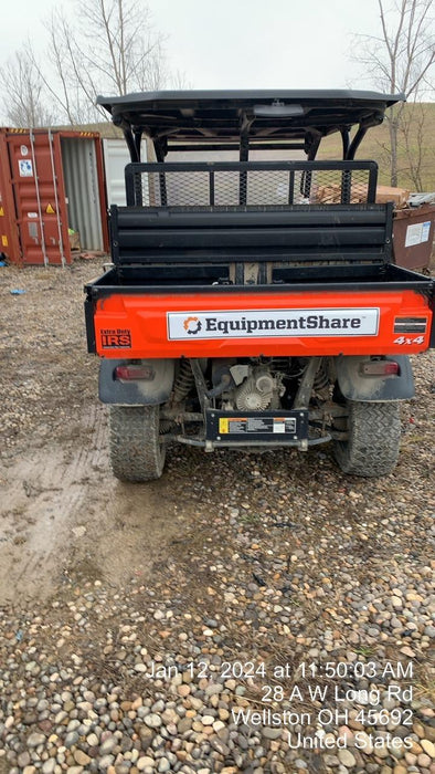 2022 Kubota RTV-X1140W-H Plastic Canopy, Windshield Acrylic Clear, LED Strobe Light, Wire Harness Kit, Back up Alarm