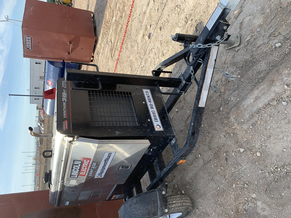 2020 Lincoln Electric Vantage 322 Welder Ready-Pak 3, w/ GPS & Decals (includes trailer, cable rack, fender light kit)