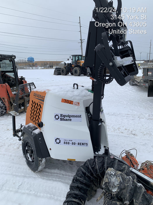 2023 Generac MLT2 Diesel, Flex Switch 120V Input, Powerzone Controller, 
(4) 320W LED Lights, 4kW Generator, 39.9 Gal Fuel Tank, 2" Ball, T3