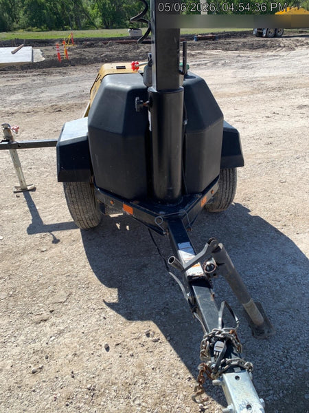 2022 Allmand NLV3GR (4) LED Light Fixture 350W, 23' Vertical Mast, 3kW Prime, Towable, Deep Sea L401, Leveling Jacks, Yanmar T4F 5.8hp