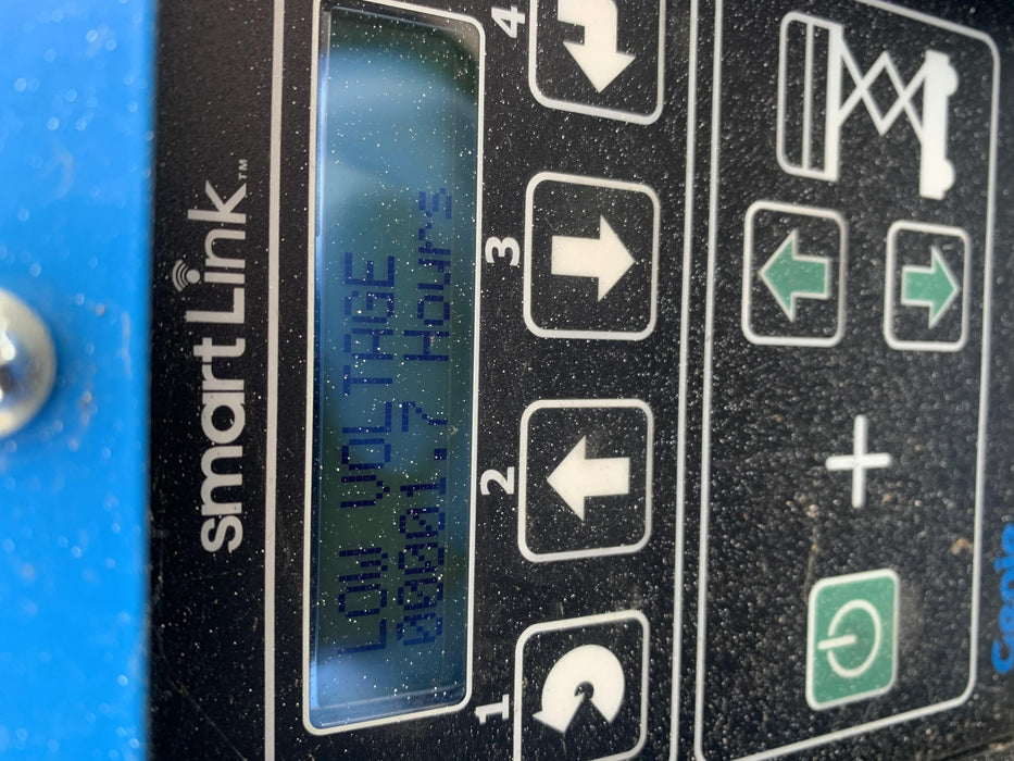 2019 Genie GS-2646 folding rails with full height swing gate, 800W Inverter