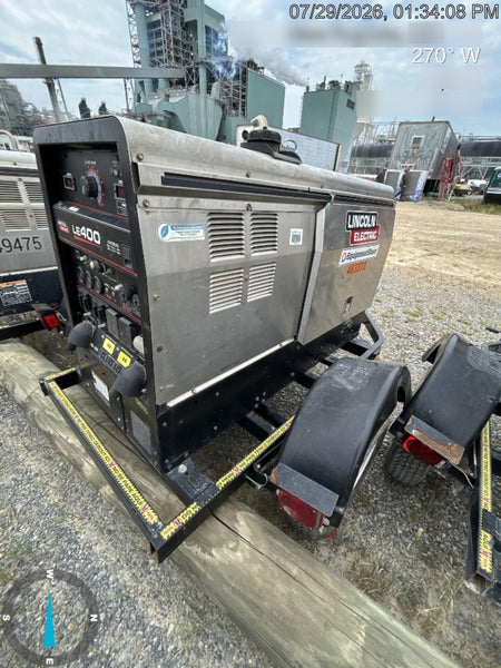 2024 Lincoln Electric LE400 Kubota V1505, Trlr, Cable Rack, Light Kit, ES Decals, T3