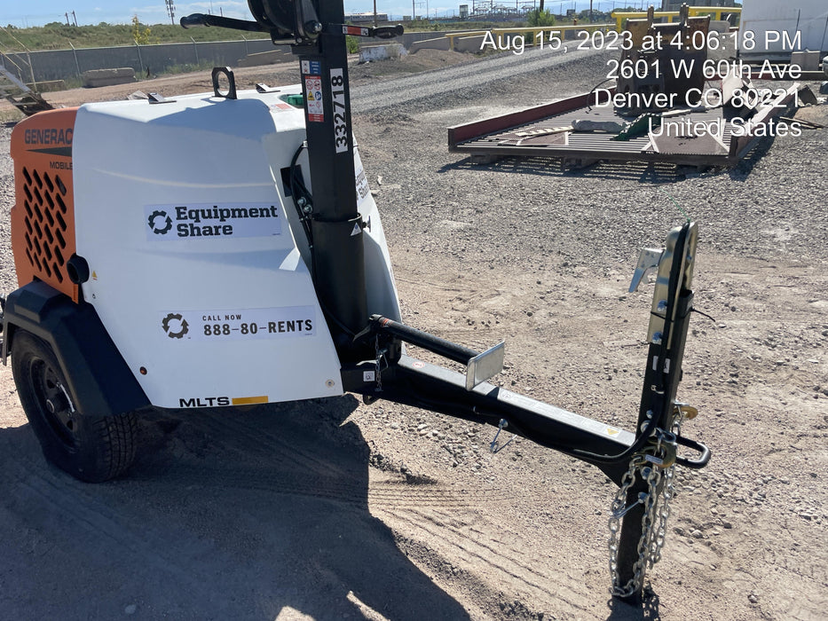 2023 Generac MLT2 Diesel, Flex Switch 120V Input, Powerzone Controller, (4) 320W LED Lights, 4kW Generator, 39.9 Gal Fuel Tank, 2" Ball, T3