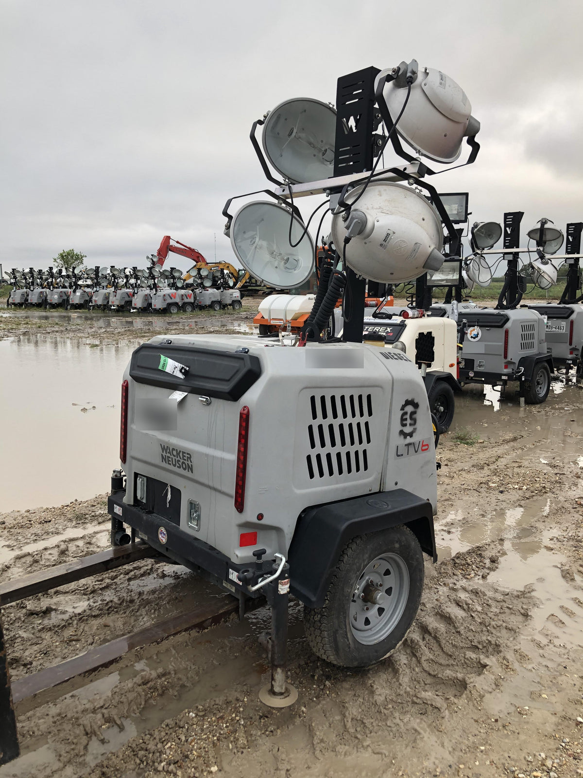 2018 Wacker Neuson LTV6L-MH Wacker Neuson LTV6L Mobile Light Tower w/Fuel Level Sensor Installed