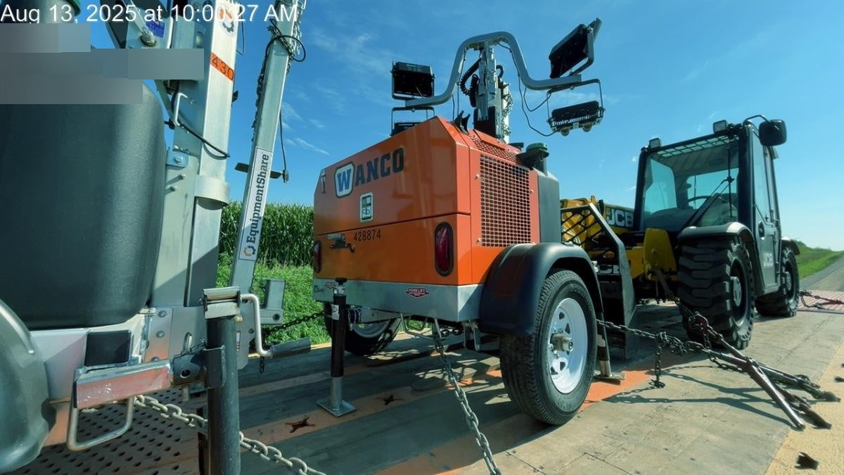 2024 Wanco WLTT-4MM4K Diesel, Deep Sea Controller, Shore Power Plug, Auto Start, (4) 350W LED Floodlights, 4kW Generator, 60 Gal Fuel Tank, 2" Ball, T3