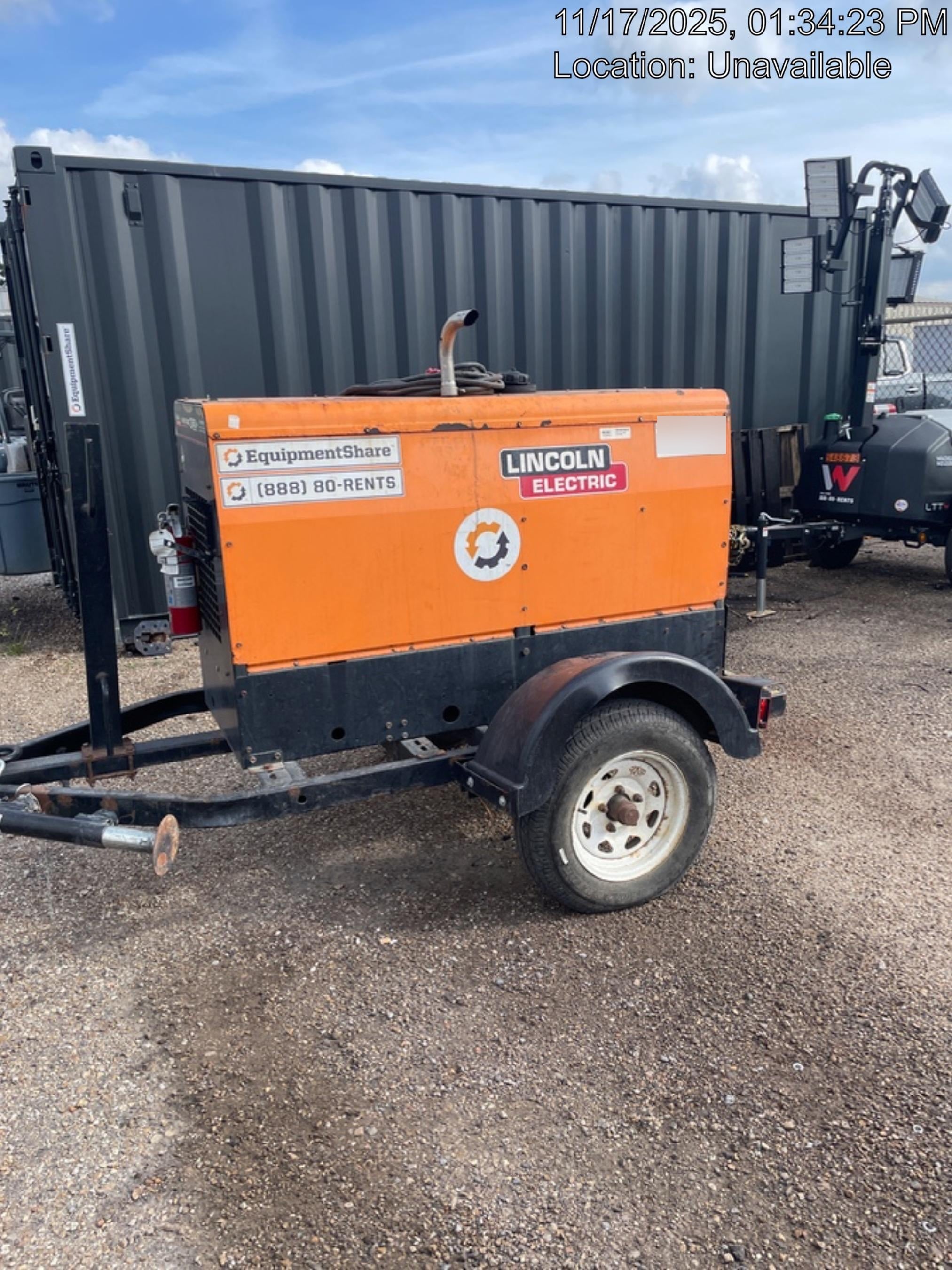2021 Lincoln Electric Vantage 322 Vantage 322 Ready Pak 3 w/ Decals, ORANGE (includes trailer, cable rack, fender light kit) NO Telematics