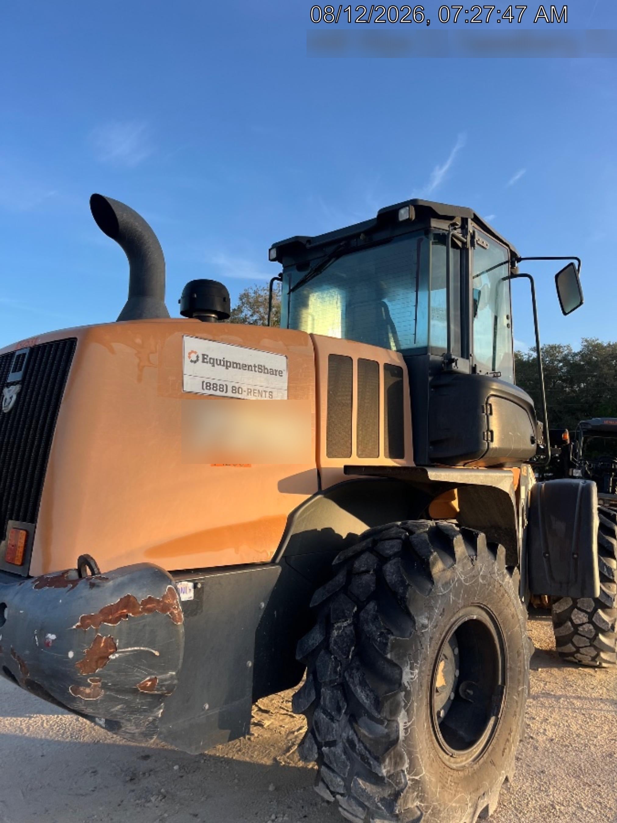 2018 Case 721G CLOSED CAB, 1 FUNCTION, JRB 416 STYLE HYD COUPLER