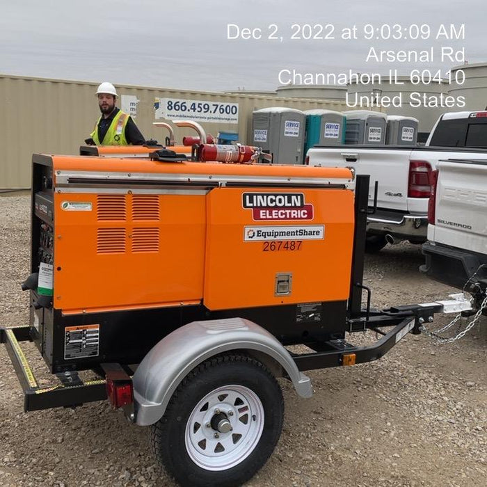 2022 Lincoln Electric LE400 Kubota V1505, Trlr, Cable Rack, Light Kit, ES Decals, T3