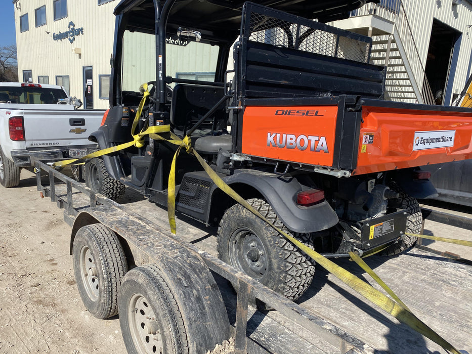Kubota RTV-X1140W-H 4wd Utility Cart, LED Strobe, Windshield Tempered Glass, Pastic Canopy, Wire Harness Kit, Backup Alarm