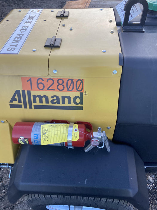 2021 Allmand NLV3GR (4) LED Light Fixture 350W, 23' Vertical Mast, 3kW Prime, Towable, Deep Sea L401, Leveling Jacks, Yanmar T4F 5.8hp