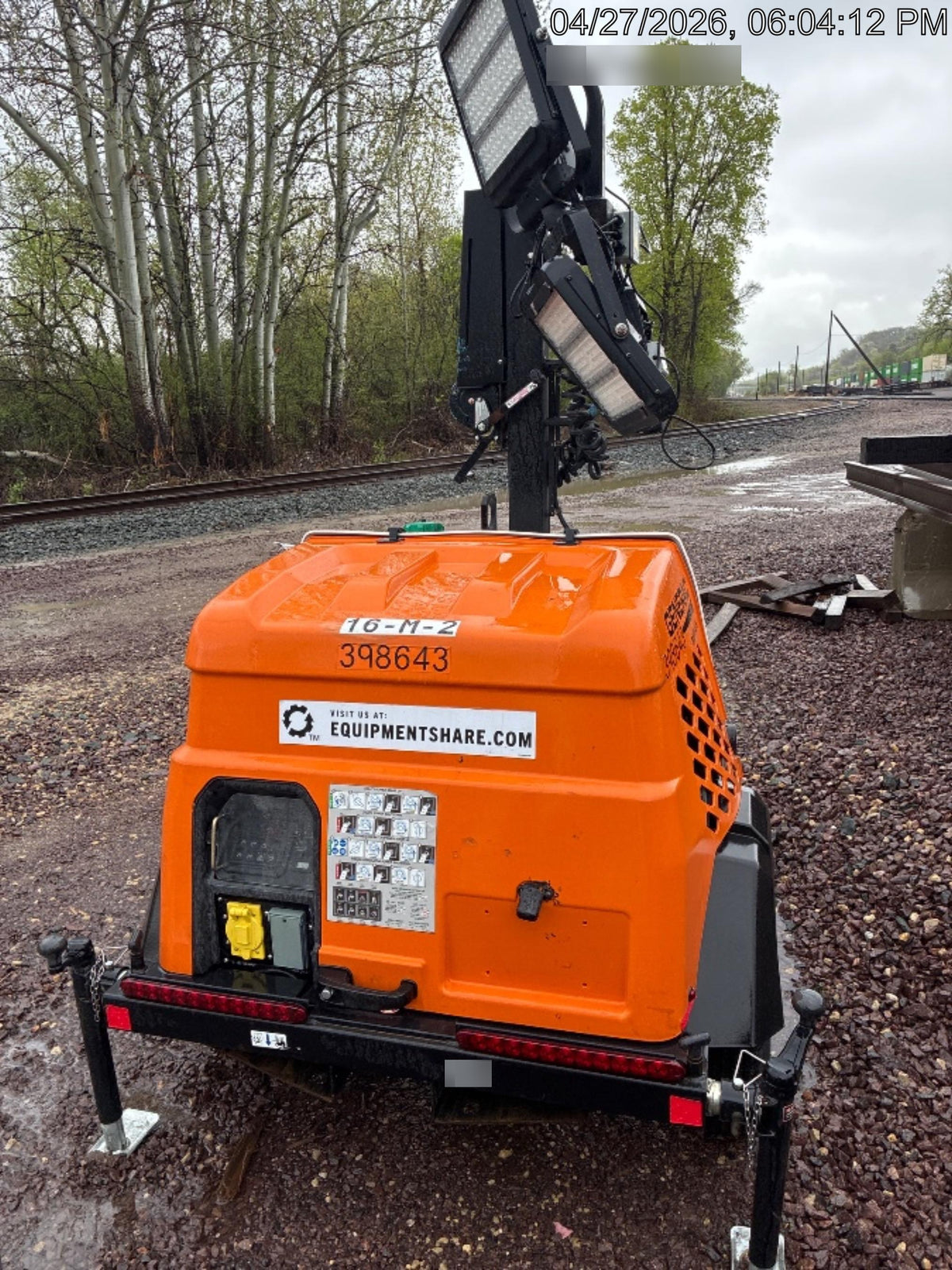 2024 Generac MLT2 Diesel, Flex Switch 120V Input, Powerzone Controller, 
(4) 320W LED Lights, 4kW Generator, 39.9 Gal Fuel Tank, 2" Ball, T3