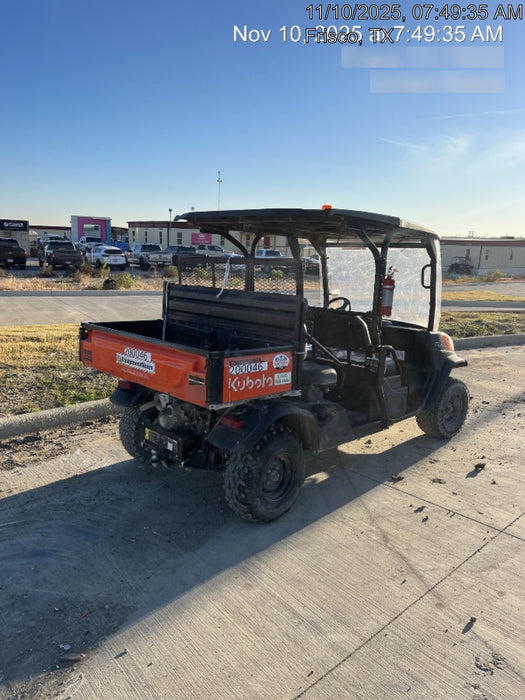 2022 Kubota RTV-X1140W-H Plastic Canopy, Windshield Acrylic Clear, LED Strobe Light, Wire Harness Kit, Back up Alarm