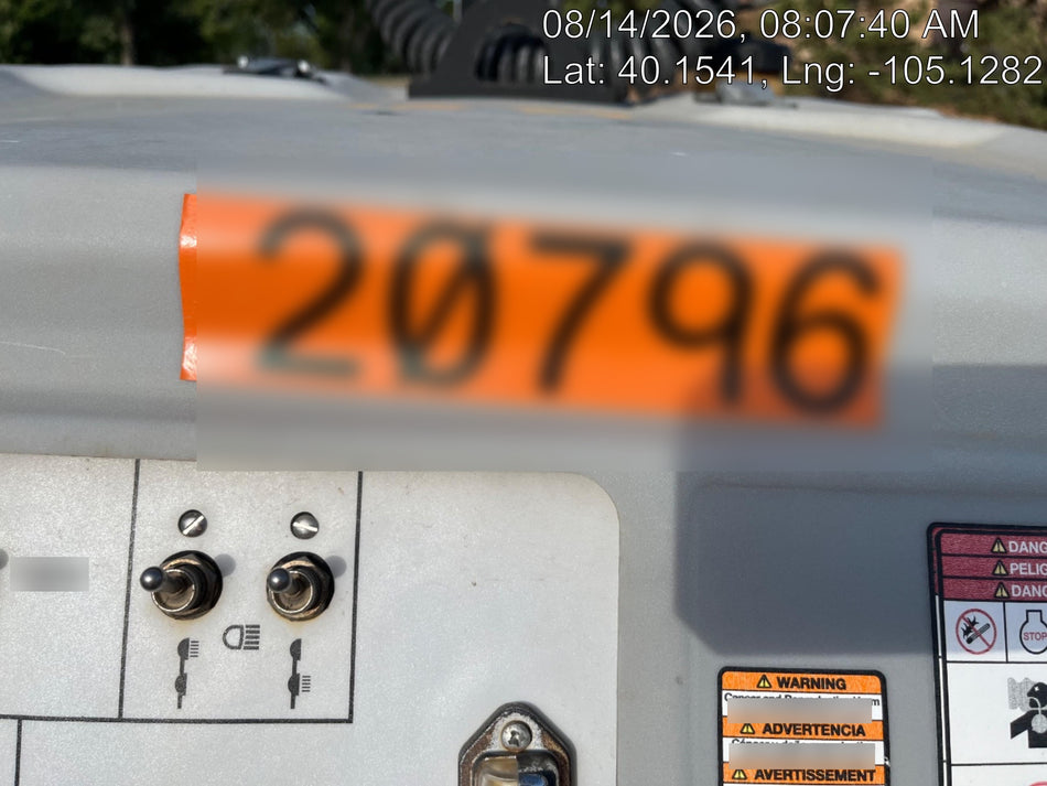 2018 Wacker Neuson LTV6L-MH Wacker Neuson LTV6L Mobile Light Tower w/Fuel Level Sensor Installed