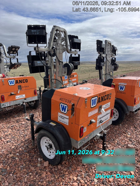 2024 Wanco WLTT-4MM4K Diesel, Deep Sea Controller, Shore Power Plug, Auto Start, (4) 350W LED Floodlights, 4kW Generator, 60 Gal Fuel Tank, 2" Ball, T3