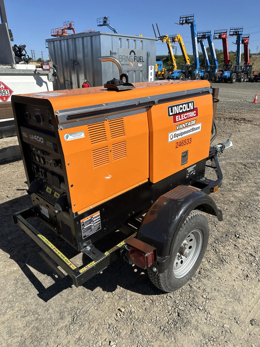 2022 Lincoln Electric LE400 Kubota V1505, Trlr, Cable Rack, Light Kit, ES Decals, T3