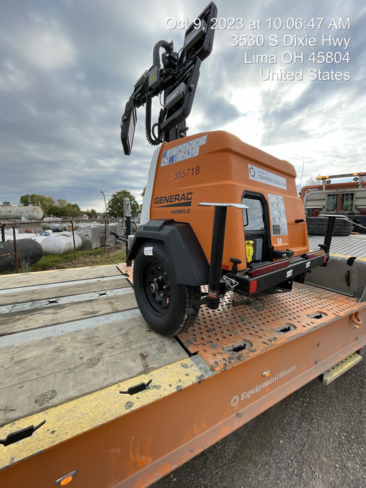 2023 Generac MLT2 Diesel, Flex Switch 120V Input, Powerzone Controller, 
(4) 320W LED Lights, 4kW Generator, 39.9 Gal Fuel Tank, 2" Ball, T3