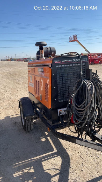 2021 Lincoln Electric Vantage 549X Ready Pak 3, ORANGE (includes trailer, cable rack, fender light kit)