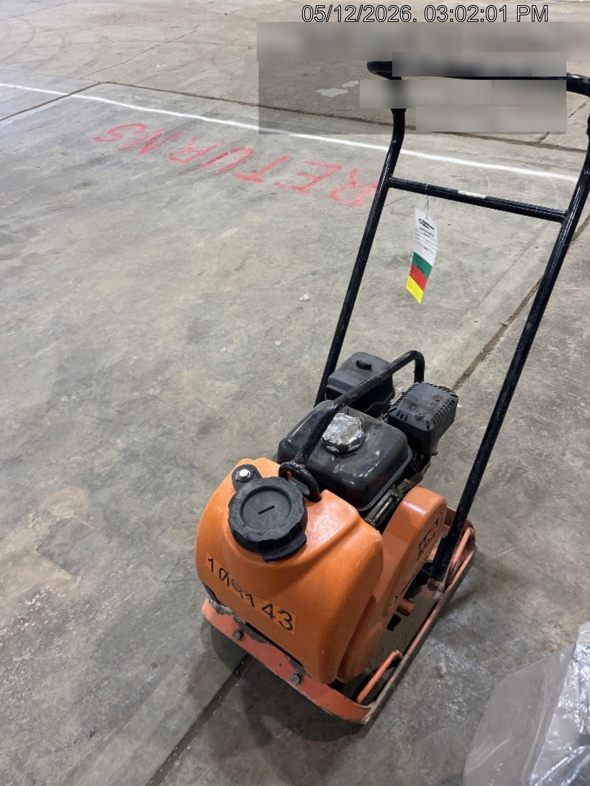 2020 Multiquip MVC82VHW Plate Honda GX160 w/water tank 18 wide