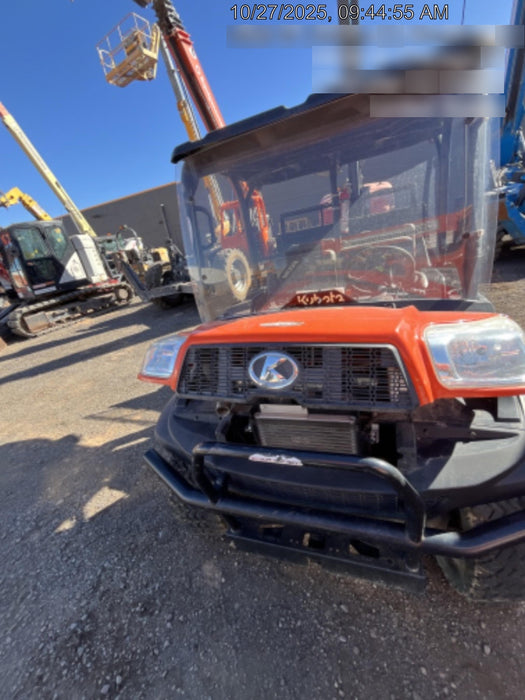 2022 Kubota RTV-X1140W-H Plastic Canopy, Windshield Acrylic Clear, LED Strobe Light, Wire Harness Kit, Back up Alarm
