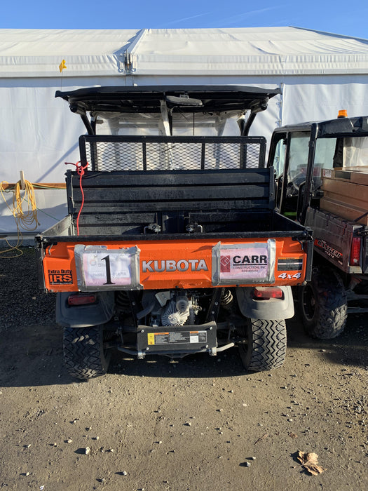 2020 Kubota RTV-X1140W-H 4WD utility cart -LED strobe -Windshield tempered glass -Plastic canopy -Wire harness kit -Backup alarm