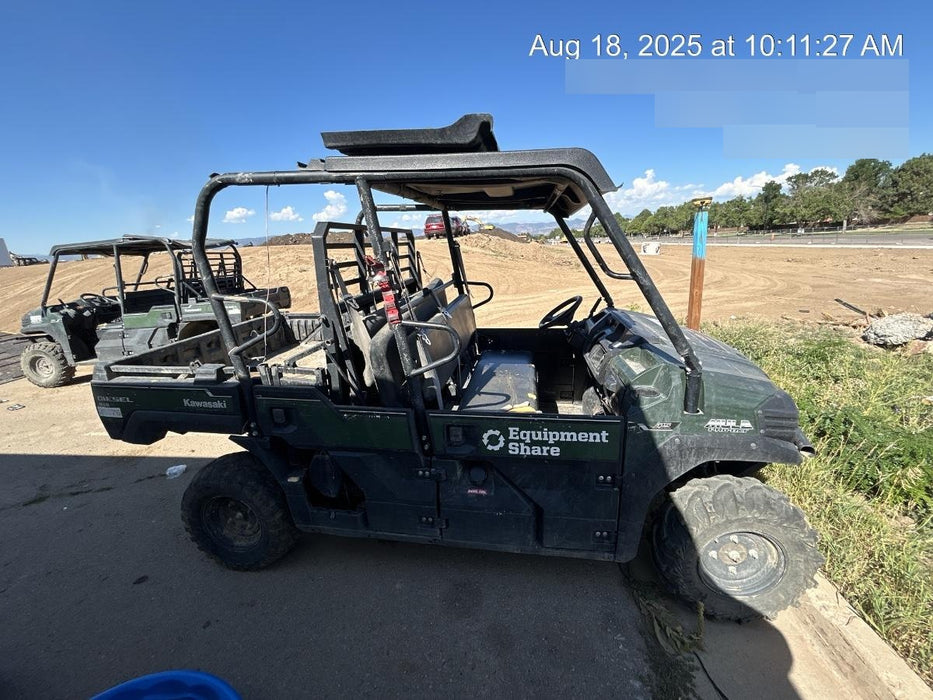 2019 Kawasaki MULE PRO-DX Kawasaki Mule 4x4 Diesel UTV w/Hard Top, Windshield, Beacon, Backup Alarm, ES Keypad/Hardware Installed