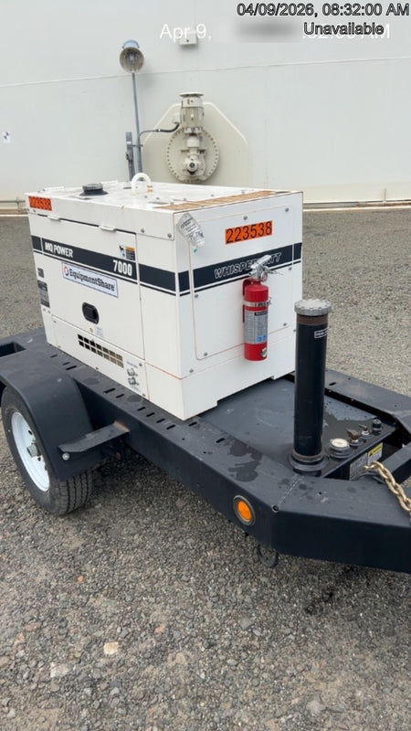 2022 Multiquip DA7000SSA3 Kubota Diesel, Trailer Mounted Package