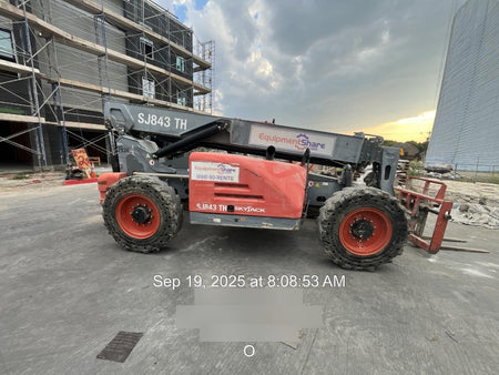 2016 Skyjack SJ843 TH 60" Carriage, Solid Tires, Open ROPS