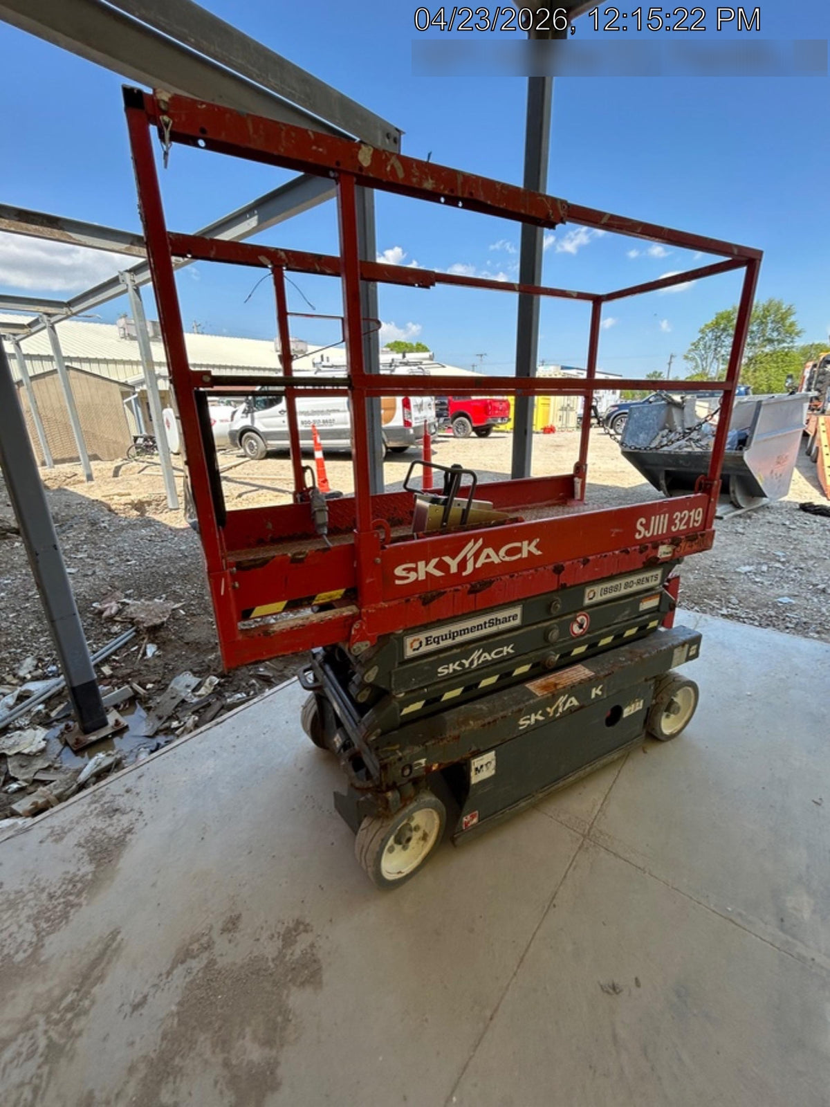 2017 Skyjack SJIII-3219 Standard Rental Specs