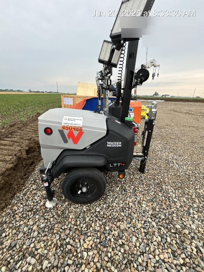 2024 Wacker Neuson LTT4 Diesel, Kohler KDW702, Deep Sea Controller, Auto Start, LED 320W, Bypass Outlet, T3